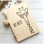 Блокнот в стильній дерев`яній обкладинці «My note» - image-0